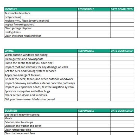 Seasonal Home Maintenance Checklist for Every Month